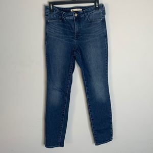 Athleta sculptek high rise skinny blue jeans 8